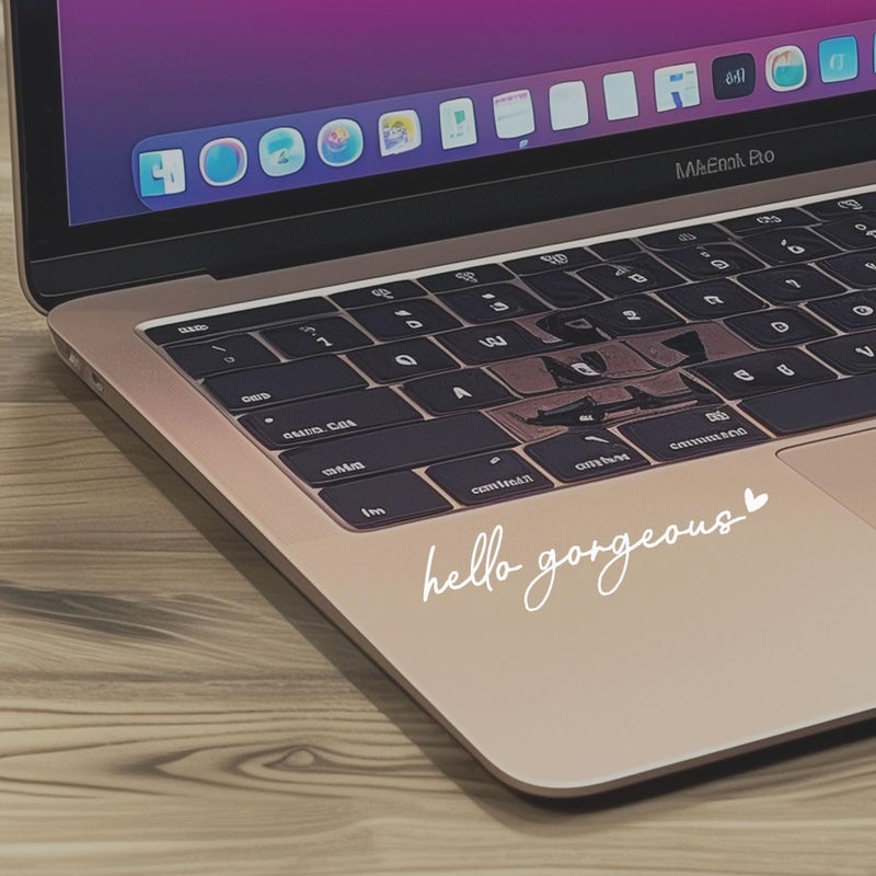 WCDHOR 2 x Hello Gorgeous Rearview Mirror Decal Water Bottle Stickers Affirmation Reminder Sticker Laptop Bumper Sticker Tumbler Vinyl Sticker Car Mirror Decal (Hello Gorgeous, White) - Image 3